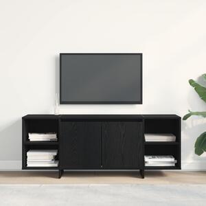TV szekrény 130 x 35 x 50 cm Fekete Tölgy Szerelt Fa
