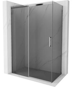 Mexen Omega zuhanykabin 160x80cm, 8mm üveg, króm profil-szürke üveg, 825-160-080-01-40