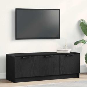 TV szekrény 102 x 35 x 36,5 cm Fekete tölgy Szerelt Fa