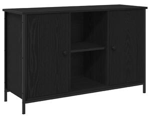 TV szekrény garnitúra 101 x 35 x 65 cm Fekete tölgy Szerelt Fa