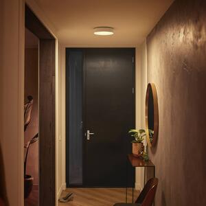 Philips Hue Enrave LED mennyezeti lámpa 26.1cm fehér, dimmelhető, Fehér / opál, Nappali / Étkező, fém, Modern