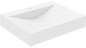 Mexen Poli munkalapra szerelhető mosdó konglomerátumból 1/O 60 x 48 cm, fehér - 23026001