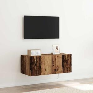 TV Fali Szekrény 80 x 35 x 31 cm Öreg fa Szerelt Fa