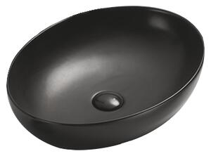 Mexen Jowita munkalapra helyezhető mosdó 52 x 39 cm, fekete matt - 21355285