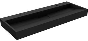 Mexen Ava asztali mosdókagyló konglomerátumból 2/O 120 x 46 cm, fekete - 23011272