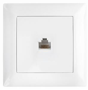 RJ45 Csatlakozóaljzat Kerettel OSTE JNH010-S WHITE