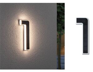 Paulmann LED Solar House Number 1, Fekete, Műanyag, Modern