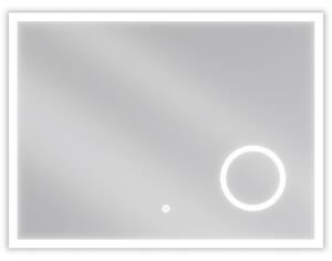 Mexen Kala, LED fürdőszobai tükör háttérvilágítással és kozmetikai tükörrel 80 x 60 cm, 6000K, páramentes, 9820-080-060-611-00