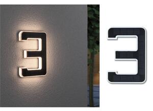 Paulmann LED Solar House 3 számú napelemes ház, Fekete, Műanyag, Modern