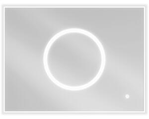 Mexen Koga, LED fürdoszobai tükör háttérvilágítással 80 x 60 cm, 6000K, páramentes, 9821-080-060-611-00