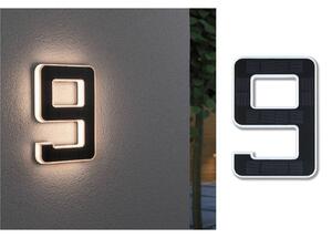 Paulmann LED Solar House 9-es számú napelemes ház, Fekete, Műanyag, Modern