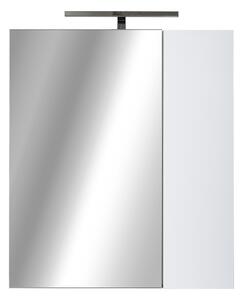 PIRAMIDA AKVA Tükrös fürdőszobai szekrény - 2 ajtós kivitel - LED világítással - 60 x 69 x 13 cm