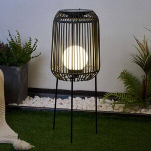 Pauleen Sunshine Coziness LED napelemes állólámpa, Fekete, Műanyag, Modern