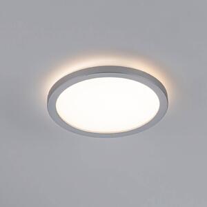 Paulmann Atria Shine LED panel, króm, Ø19 cm, 3000 K, be-/kikapcsoló, IP20, Alu / szürke / cink, Nappali / Étkező, Műanyag, Modern