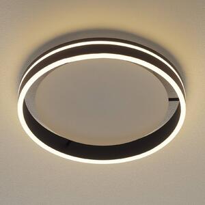 Q-Smart-Home Paul Neuhaus Q-VITO LED mennyezeti lámpa 40cm antracit, dimmelhető, Fekete, Nappali / Étkező, fém, Modern