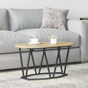 Dohányzóasztal Sonoma tölgy 80 x 40 x 40.5 cm Mérnöki fa és fém