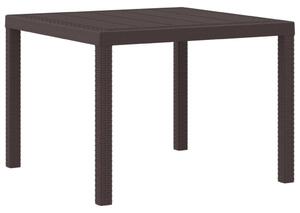 Kerti Asztal Barna 100 x 100 x 73 cm polirattan
