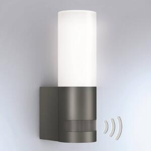 STEINEL L 605 S LED kültéri fali lámpa szenzorIP44, Fekete, Alumínium, Modern
