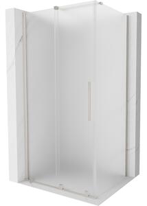 Mexen Velar, zuhanykabin tolóajtóval 120 x 80 cm, 8 mm-es matt üveg, csiszolt acél, 871-120-080-31-97