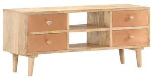 Tömör mangófa TV-szekrény 110 x 30 x 45 cm