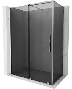 Mexen Velar, zuhanykabin tolóajtóval 130 x 75 cm, 8mm szürke üveg, króm, 871-130-075-41-01