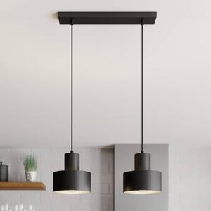 SIGMA Lógó világítás Rif, lineáris, 2 izzós, fekete, dimmelhető, Fekete, Nappali / Étkező, fém, Modern