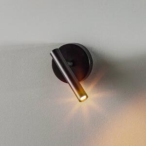 SIGMA Sopel fali világítás, magasság 15 cm, fekete, dimmelhető, Fekete, Nappali / Étkező, fém, Modern
