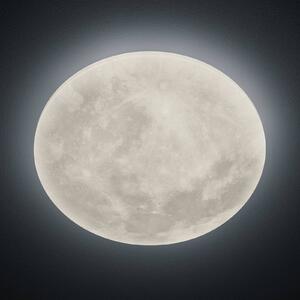 Trio Lighting LED mennyezeti lámpa Lunar távirányítóval 40cm, dimmelhető, Fehér / opál, Nappali / Étkező, Műanyag, Modern