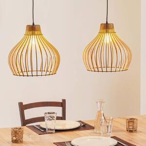 TEMAR LIGHTING Lógó világítás Barrel 2 izzós, dimmelhető, Világos fa, Nappali / Étkező, Fa, Vidéki otthon / Rusztikus
