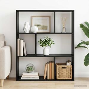 Könyvespolc 102 x 29 x 103,5 cm Szerelt Fa Fekete Tölgy