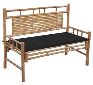 Bambusz kerti pad párnával 120 cm