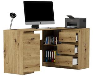 Modern sarok számítógépasztal N12 - artisan tölgy