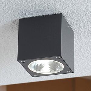 Lucande Kocka alakú LED kültéri lámpa Cordy, Fekete, Alumínium, Modern