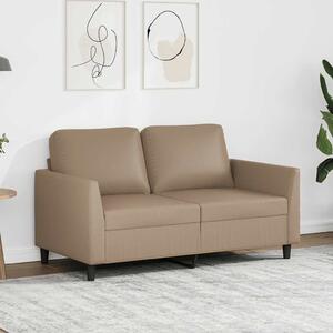 2 személyes cappuccino színű műbőr kanapé 120 cm