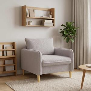 XL fotel Világosszürke Bouclé