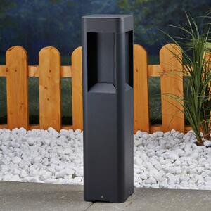 Lucande LED állványlámpa Annika, antracit, fém, 50 cm, Fekete, Alumínium, Modern