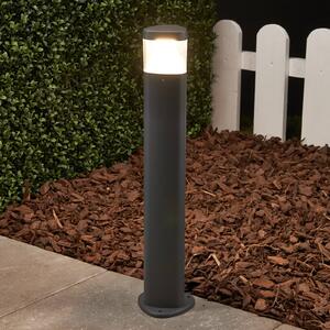 Lucande LED talapzati világítás Milou, magasság 50 cm, antracit, alumínium, Fekete, Alumínium, Modern
