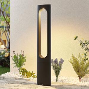 Lucande LED-es útvilágító Fenti, 90 cm, antracit, alumínium, Fekete, Alumínium, Modern