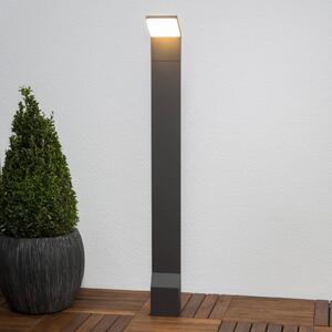 Lucande LED-es útvilágító lámpa Nevio, antracit, fém, 100 cm, Fekete, Alumínium, Modern