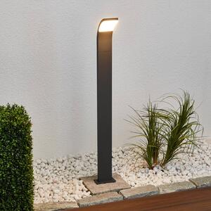 Lucande Timm LED ösvény lámpa, 100 cm, antracit, fém, IP54, Fekete, Alumínium, Modern
