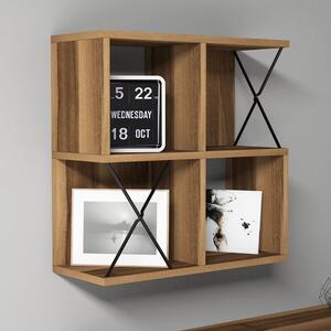 Fali polc Extra - Walnut