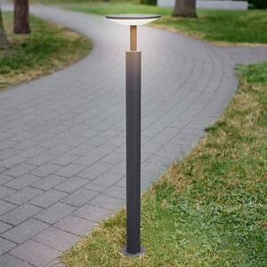 Lucande LED-es útvilágítás Fenia, 100 cm, antracit, IP65, Fekete, Alumínium, Modern