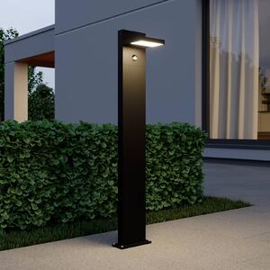 Lucande LED ösvény világítás Silvan, antracit, 100 cm, érzékelővel, Fekete, Alumínium, Modern