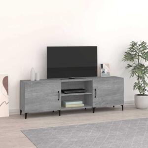 Szürke sonoma színű szerelt fa TV-szekrény 150 x 30 x 50 cm