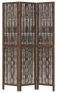 Bambusz Térelválasztó - 3 Paneles - 105-110x180 cm - Sötétbarna