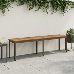 Kerti pad 161 x 35 x 45 cm Tömör Akácfa Természetes és Kávé