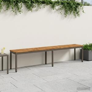 Kerti pad 201 x 35 x 45 cm Tömör Akácfa Természetes és Kávé