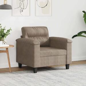 Tópszínű mikroszálas szövet kanapéfotel 60 cm