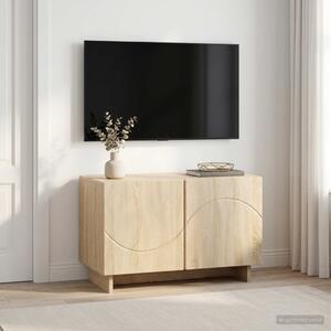 TV állvány 60 x 34,5 x 40 cm Sonoma Tölgy Szerelt Fa