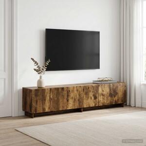 TV állvány 180 x 34,5 x 40 cm Füstös Tölgy Szerelt Fa